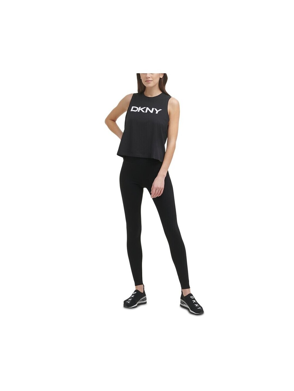 DKNY Womens Sport Cotton Logo Tank Top Size XS